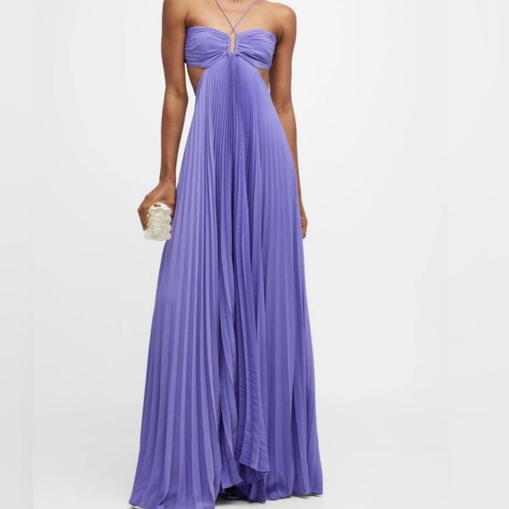 A.L.C Moira | cut-out | pleated | maxi dress
